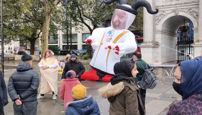 تظاهرة في لندن ضد التطبيع السوداني مع الاحتلال (شاهد)