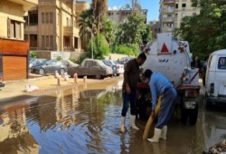 قطع المياه عن العمرانية الشرقية بالجيزة لحدوث كسر مفاجئ بخط طرد