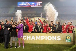 الأهلي يحتفل بحصد لقب دوري أبطال أفريقيا