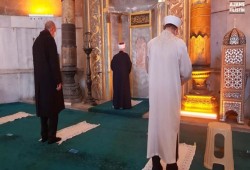 أمين المنبر المقدسي يؤم صلاة الجمعة بـ"آيا صوفيا" بحضور "أردوغان"
