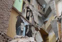 إصابة 5 أشخاص فى انهيار منزل بأسيوط