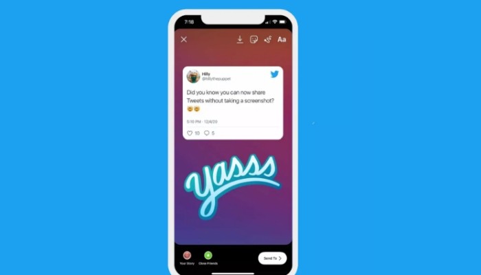 تويتر تتيح نشر التغريدات على سناب شات