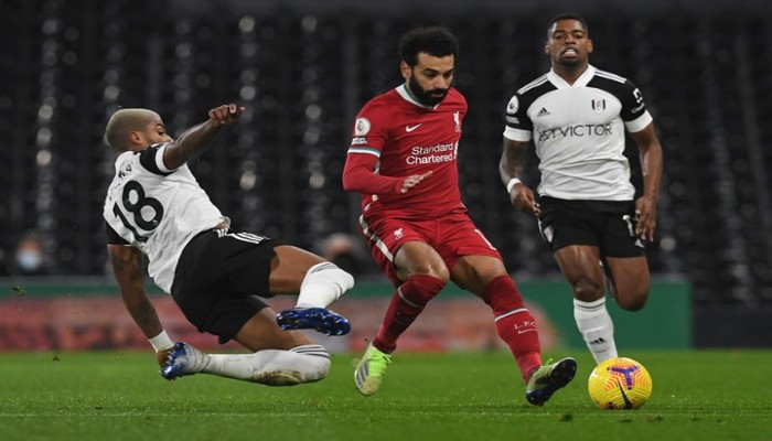 هدف صلاح ينقذ ليفربول من السقوط أمام فولهام