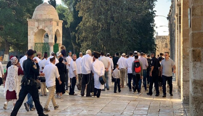 150 مستوطنا يقتحمون الأقصى والاحتلال يشدد إجراءاته
