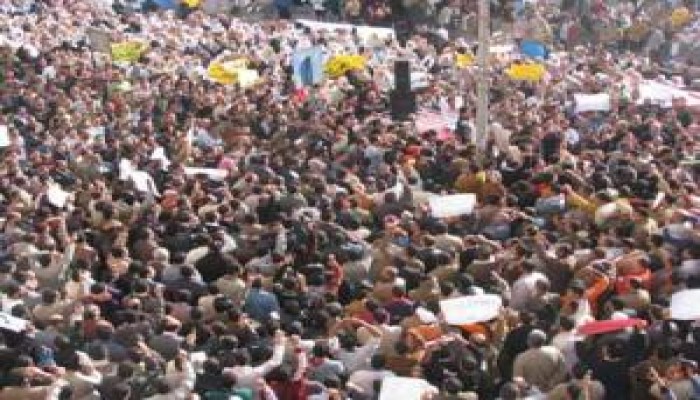 الألاف يشاركون بتظاهرة حاشدة بالغربية نصرة لغزة  ( ملف مصور )