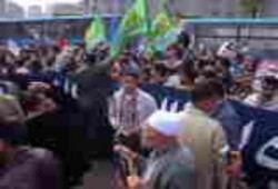 أكثر من 50 ألفاً بالإسكندرية بعد صلاة الجمعة نصرة لغزة على رأسهم الخضيرى و نواب الإخوان