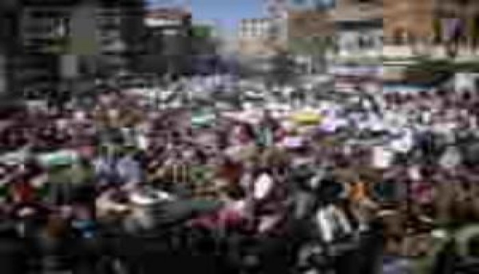 20الف من الإخوان بالمنصورة يحتشدون أمام الجمعية الشرعية لمناصرة غزة ( مصور )