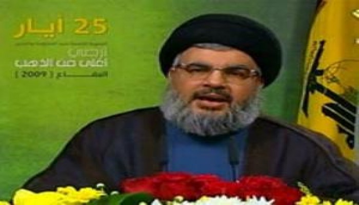 نصر الله: إيران مستعدة لتسليح الجيش اللبناني  فى حالة فوز المعارضة