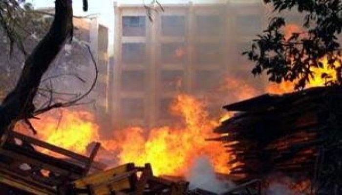 اندلاع حريق هائل في أقدم  استوديو في مصر