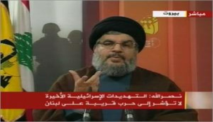 نصر الله : تل ابيب مقابل الضاحية الجنوبية