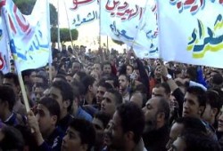 قرية الشعراء بدمياط تتظاهر ضد انتشار المخدرات (فيديو)