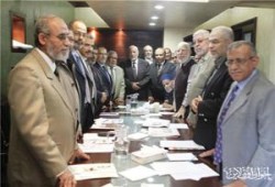 المرشد العام يرأس أول اجتماع لمكتب الإرشاد الجديد بحضور الأستاذ لاشين والشيخ الخطيب
