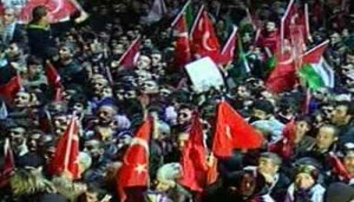 مظاهرات بتركيا وسويسرا وبلجيكا لدعم غزة