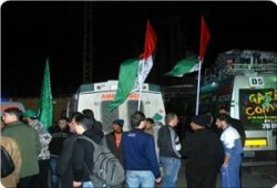 قافلة "شريان الحياة 3" تبدأ تدريجيًّا في الدخول إلى قطاع غزة عبر معبر رفح