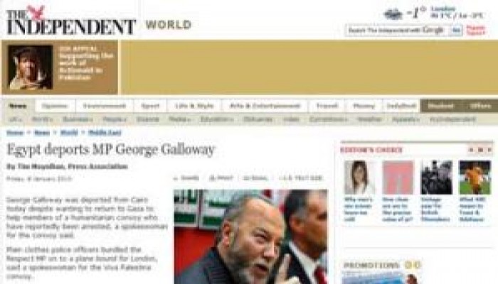 "الإندبندنت" مصر رحلت النائب البريطاني "جالاوى" بالقوة