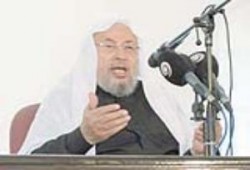 القرضاوي لعباس: من يخون قومه يستحق الرجم ، ونحيي ما  قام به الرجل الحر الشريف جالاوي