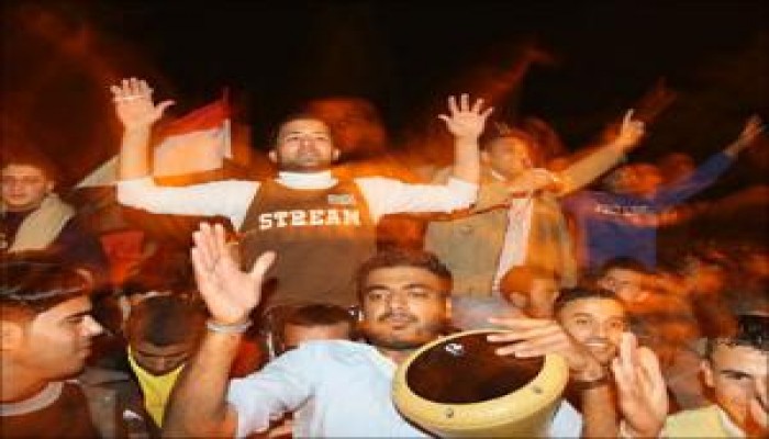 غزة تحتفل بفوز المنتخب المصري