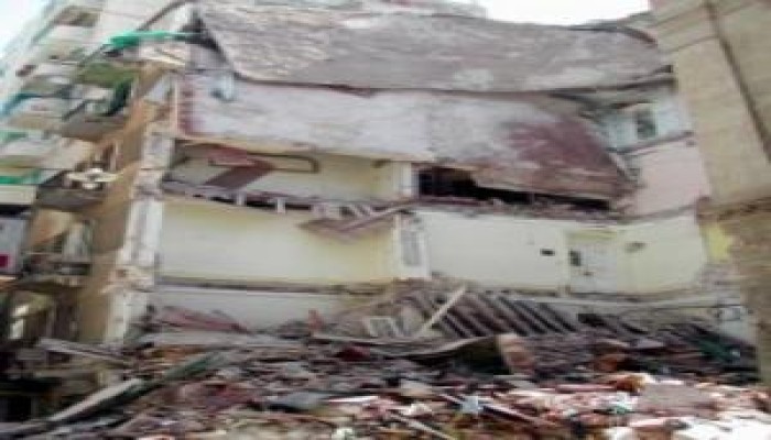 مصرع سيدة في انهيار جزء من عقار بالإسكندرية