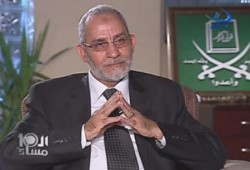المرشد العام فى العاشرة مساءً : كل ما يهمنا أن تعود لمصر حريتها المسلوبة