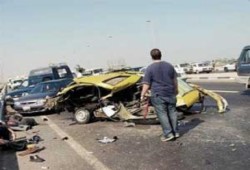 تعطل حركة المرور على طريق (القاهرة - إسكندرية) لأكثر من ساعتين بعد تصادم 9 سيارات