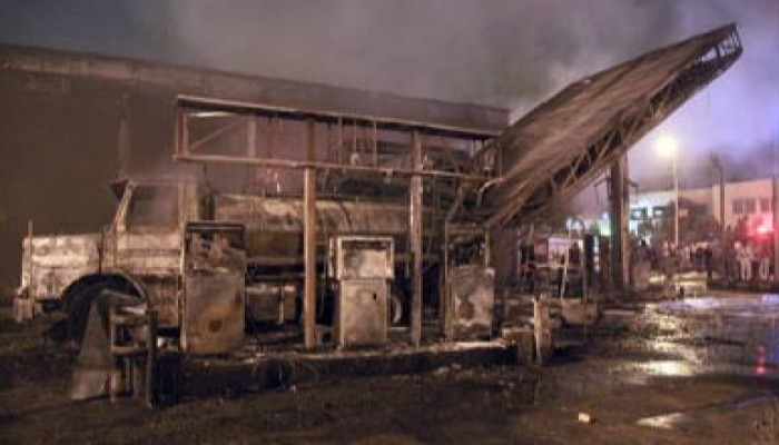 انفجار محطة بنزين بمصر الجديدة