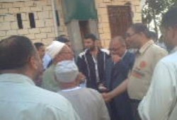 استقبال حافل لحمدي رضوان في قرية خباطة بالغربية ومحاولات من أنصار الوطني  لإفشال الجولة