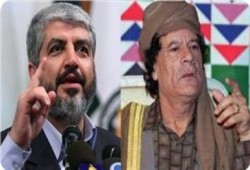 وفد من "حماس" بقيادة مشعل يلتقي القذافي