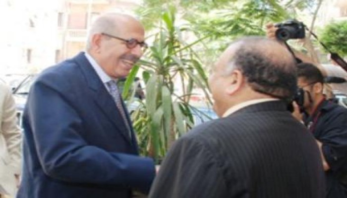 لقاء الكتاتني والبرادعي (ملف مصور) .. والوطني يهاجم الزيارة على لسان جهاد عوده