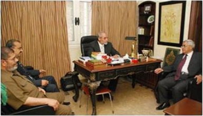 المرشد العام يستقبل الدكتور حسن نافعة