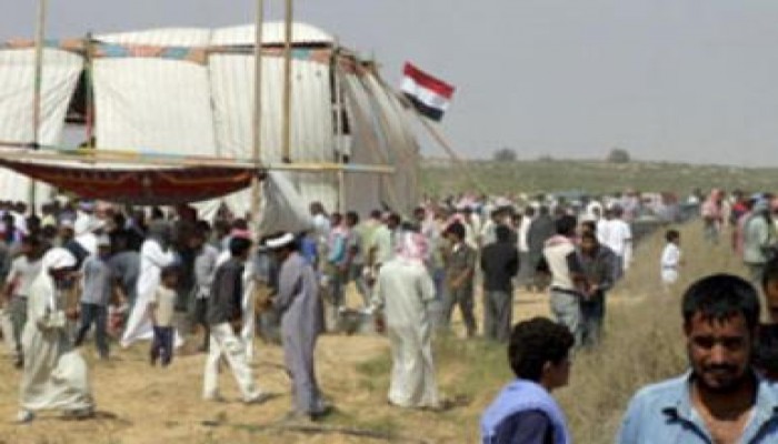 آلاف البدو يتظاهرون احتجاجا على تصريحات محافظ شمال سيناء