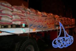 قافلة دمياط تدخل غزة عن طريق معبر كرم أبو سالم