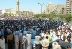 40ألفاً من أبناء الفيوم يتقدمهم المرشد العام يشيعون النائب مصطفى عوض الله