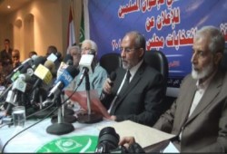مؤتمر فضيلة المرشد العام الذى أعلن فيه موقف الجماعة من الانتخابات المقبلة .. (فيديو)