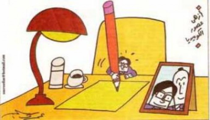 كاريكاتير اليوم : العملاق أحمد عز !! يتجه للصحافة