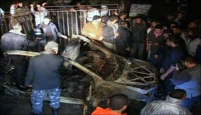 استشهاد ثلاثة من القسام فى قصف جوي لسيارة مدنية