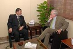 السفير الفرنسي في ضيافة حزب الحرية والعدالة