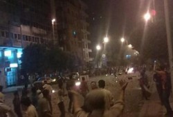 تحطم أجزاء من محطة مترو كوبرى القبة إثر اشتباكات الأمس (متلفز)