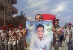 جنازة شهيد الجيش بأحداث ماسبيرو بكفرالشيخ (متلفز)