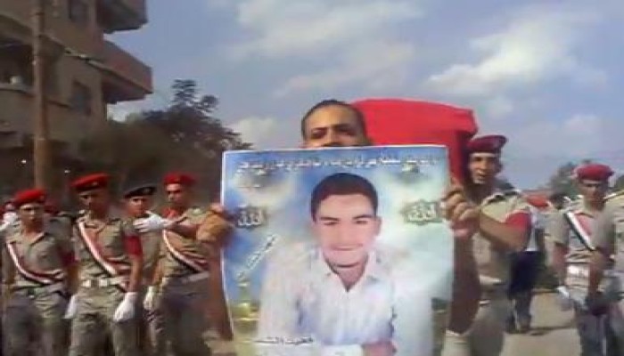 جنازة شهيد الجيش بأحداث ماسبيرو بكفرالشيخ (متلفز)