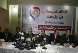 "نحمل الخير لمصر" شعار التحالف الديمقراطي (الحرية والعدالة والاحزاب) بالانتخابات
