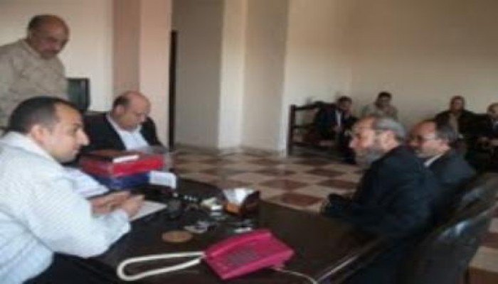 مرشحون بالحرية والعدالة يزورون مركز شرطة بالفيوم لتهنئة الضباط على جديتهم