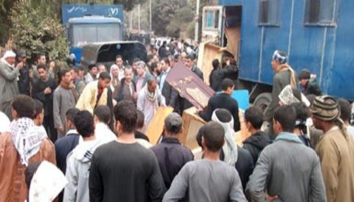 إصابة 5 مجندين إثر محاولة حرق منزل القبطى "المسىء للرسول" بأسيوط