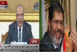 د/ مرسي يهنئ الكتاتني برئاسة البرلمان