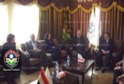 د. محمد مرسي يستقبل وفد الشبكة الاوربية المتوسطية لحقوق الانسان