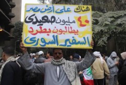 آلاف المتظاهرين المصريين يحاصرون السفارة السورية فى جمعة.. مصر معكم ( ملف مصور)