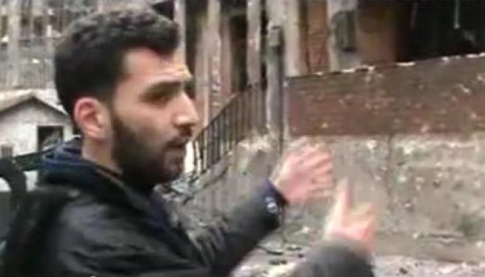 ناشط سورى يعلن تحرير شعبة الحزب في الحميدية على يد الجيش الحر (متلفز)