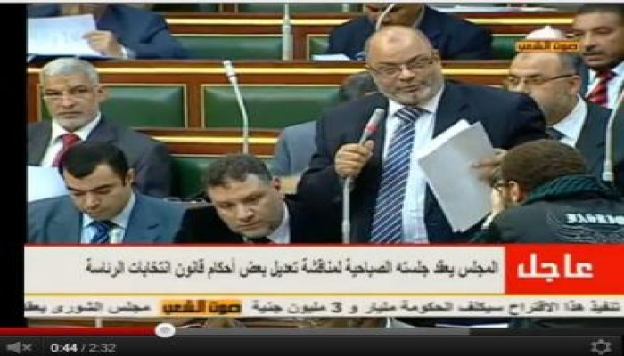 زعيم الأغلبية : لن نقبل تأجيل الإنتخابات الرئاسية ( متلفز)