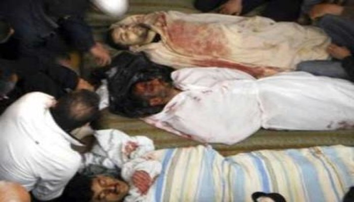 52 شهيد سوريا ..ومنع قافلة للصليب الاحمر من دخول حى بابا عمرو