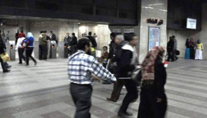 لجنة لحصر خسائر المترو جراء أعمال البلطجة (العمد) بمحطة السادات