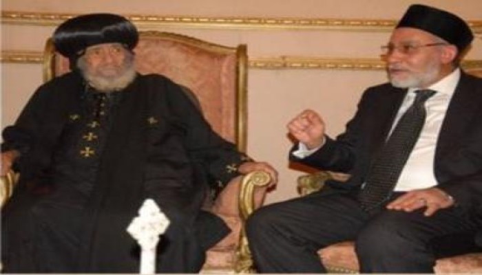 المرشد العام يزور البابا شنوده